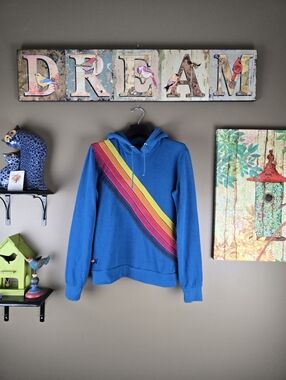 Aviator Nation 5 stripe Stitch RARE Hoodie Medium